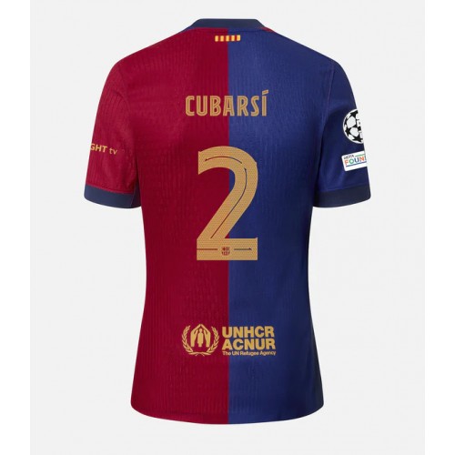 Fotbalové Dres Barcelona Pau Cubarsi #2 Domácí 2024-25 Krátký Rukáv